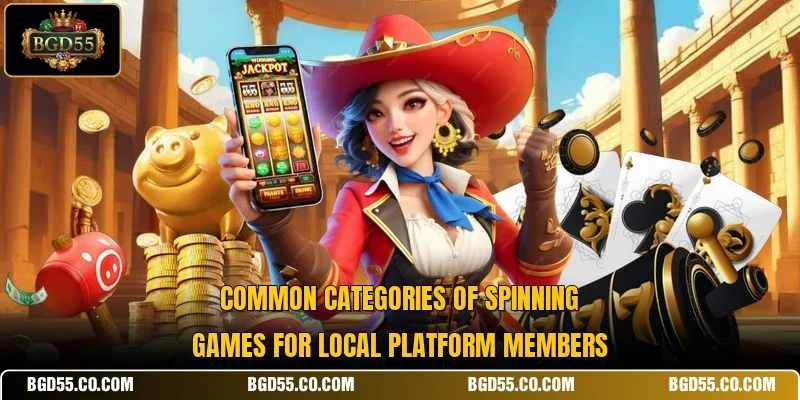Common categories of spinning games for local platform members