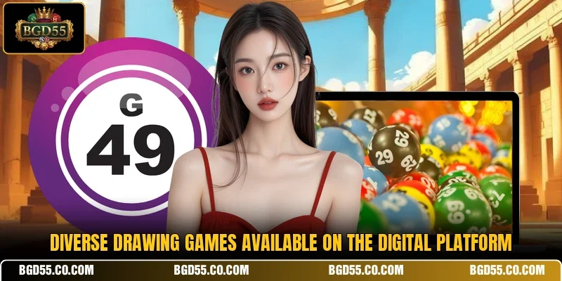 Diverse drawing games available on the digital platform