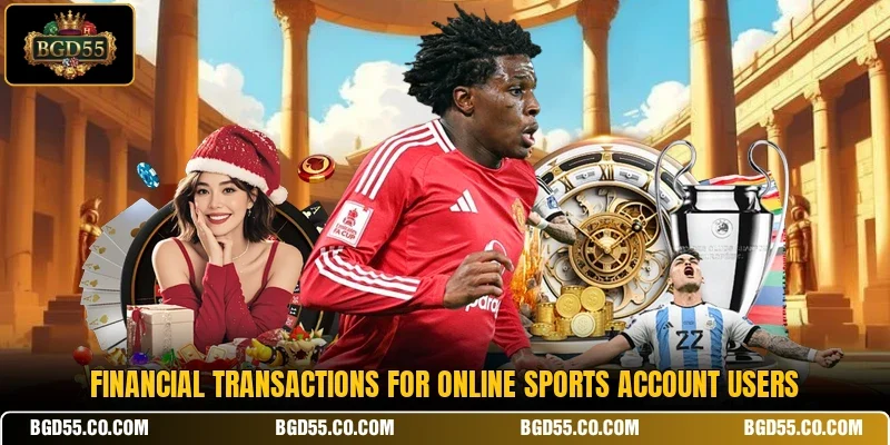 Financial transactions for online sports account users