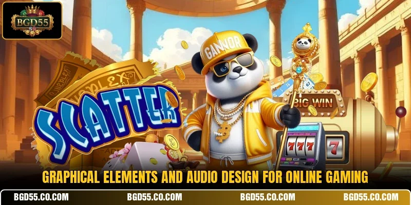 Graphical elements and audio design for online gaming