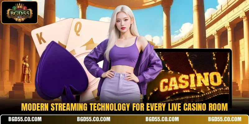 Modern streaming technology for every live casino room