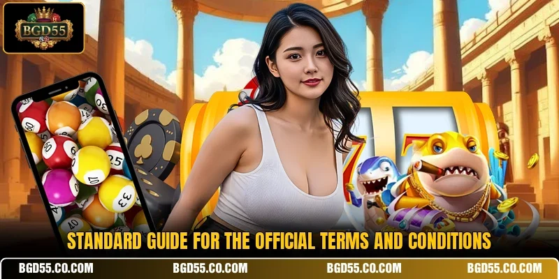 Standard guide for the official terms and conditions