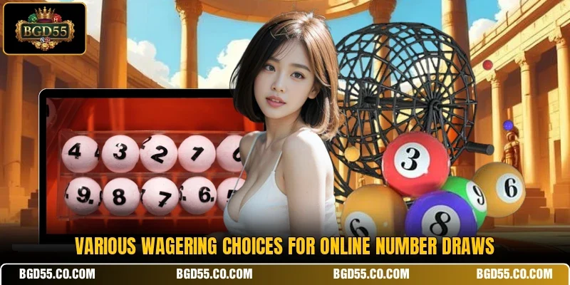Various wagering choices for online number draws